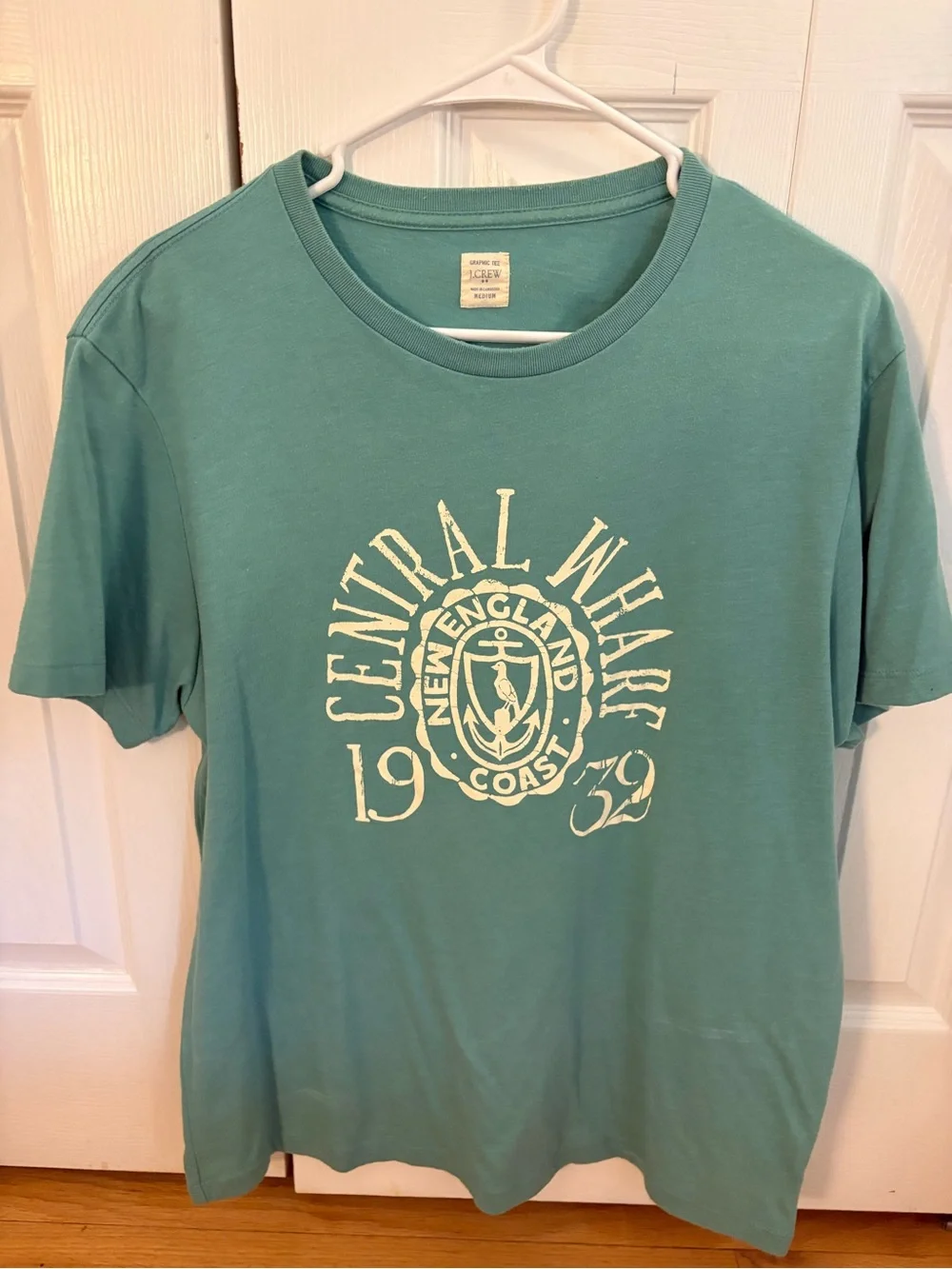 J. Crew Seafoam Green Graphic Tee